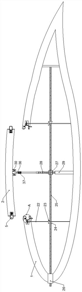 Wind driven generator blade root area surface flow control mechanism