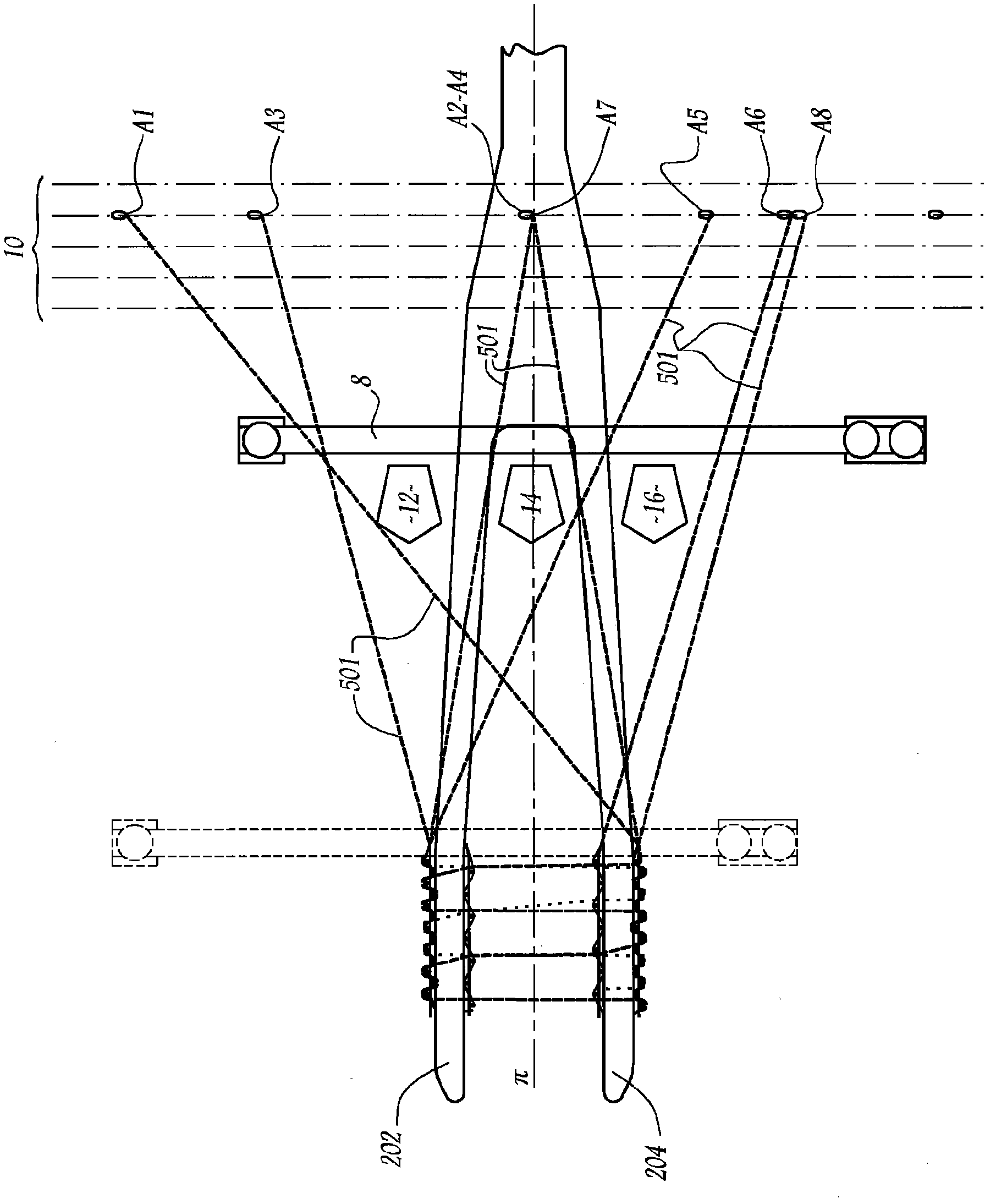 Method for simultaneously weaving two fabrics, fabric adapted to be woven with such a method and loom usable with such a method