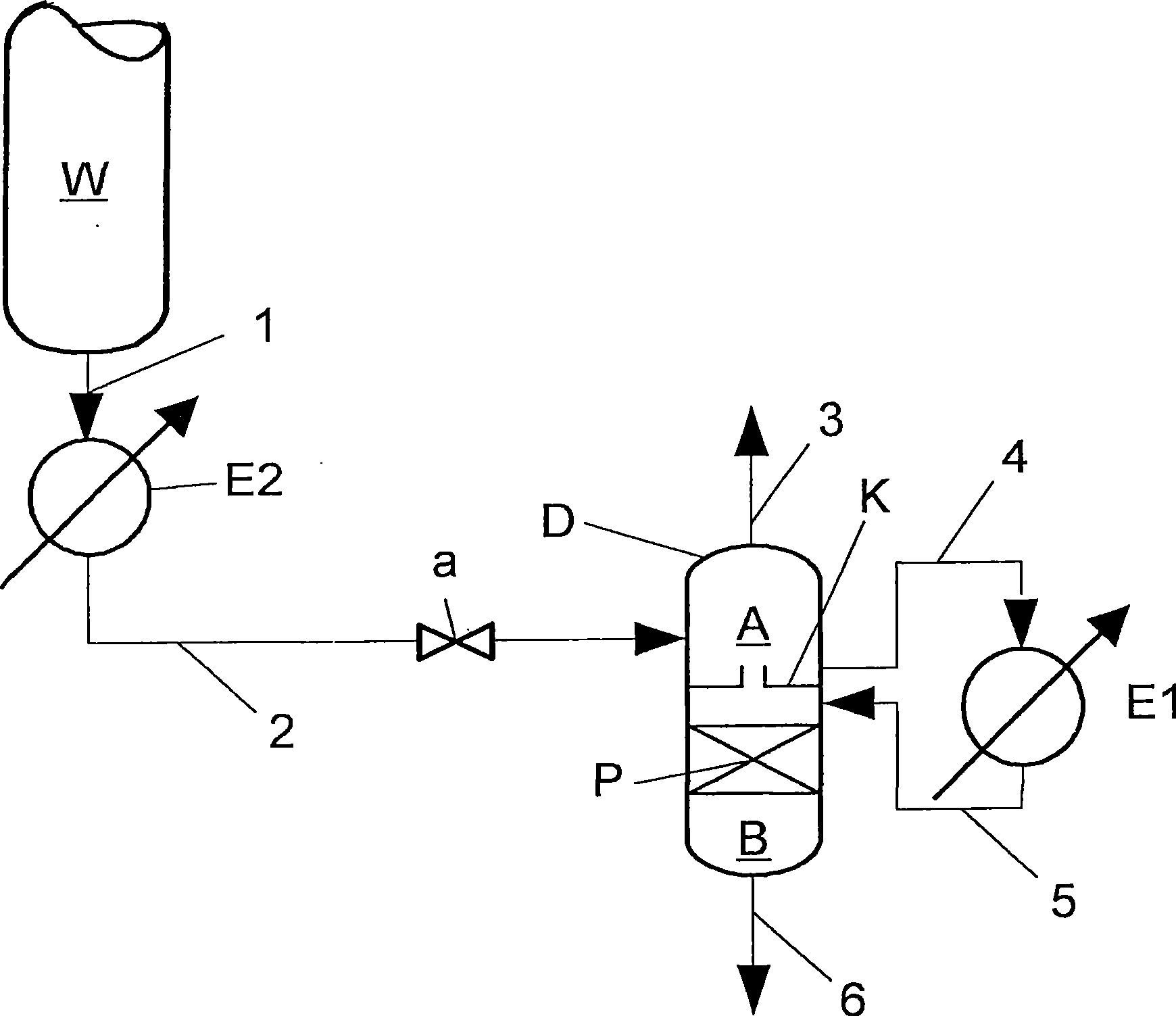 Method and device for regenerating washing agent