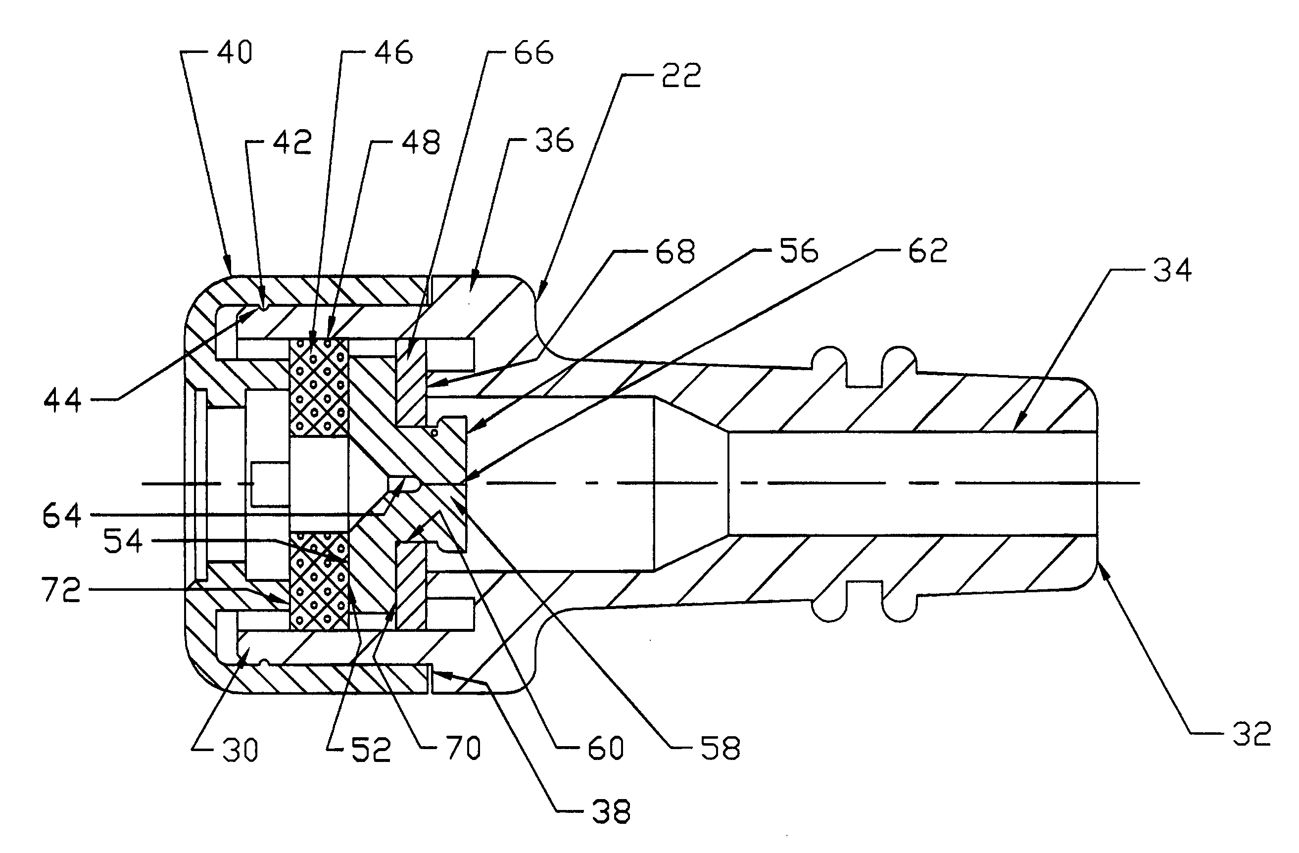 Sealing arrangement for medical introducer