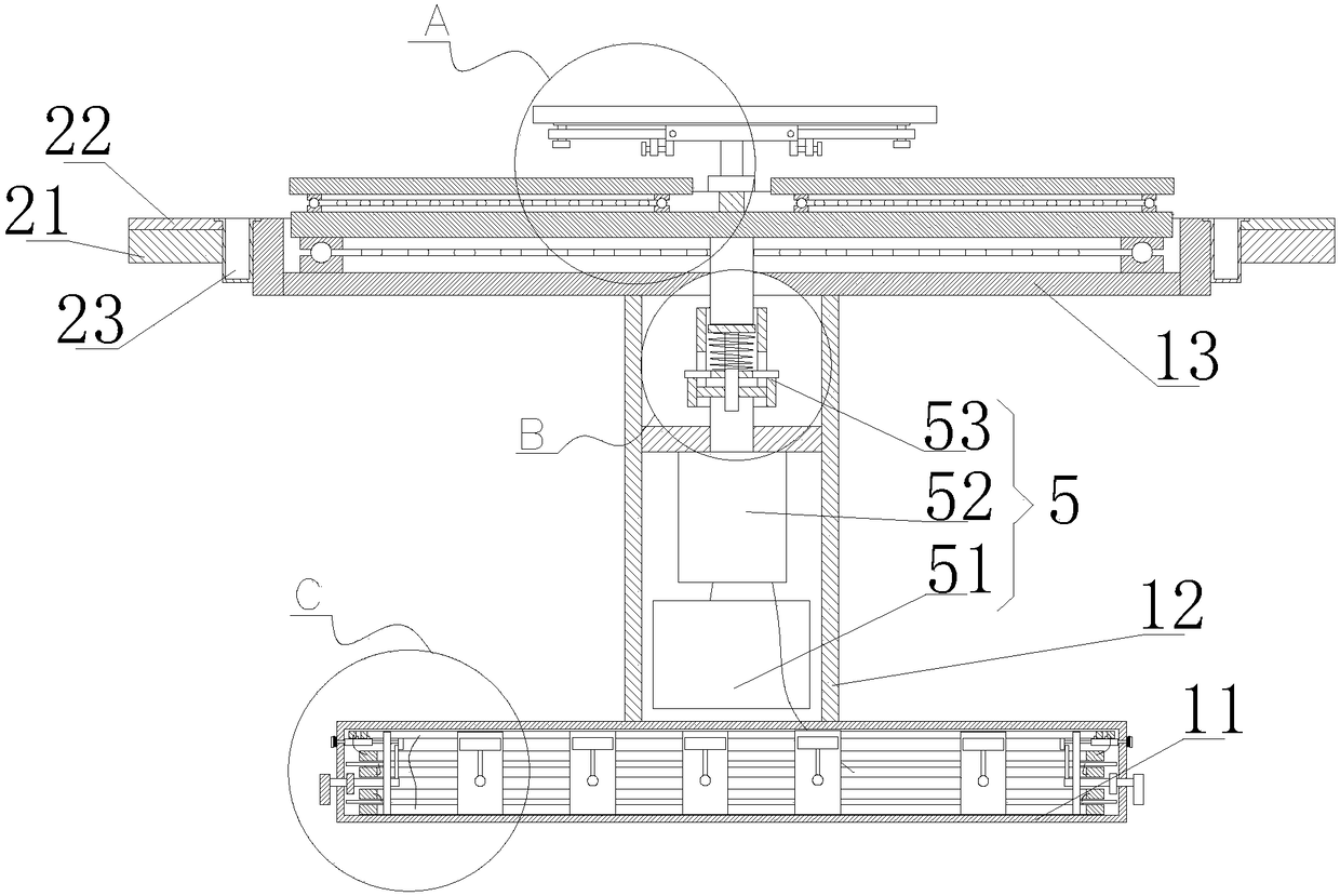 Multi-turntable easy-to-dismantle dining table special for foodservice industry