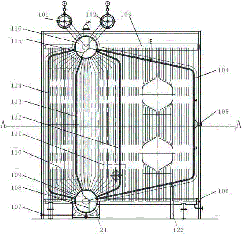 Gas-fired hot water boiler air circulation energy saving system