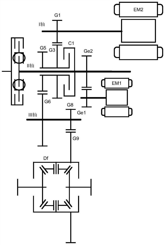 Multi-mode hybrid power transmission device and vehicle comprising same