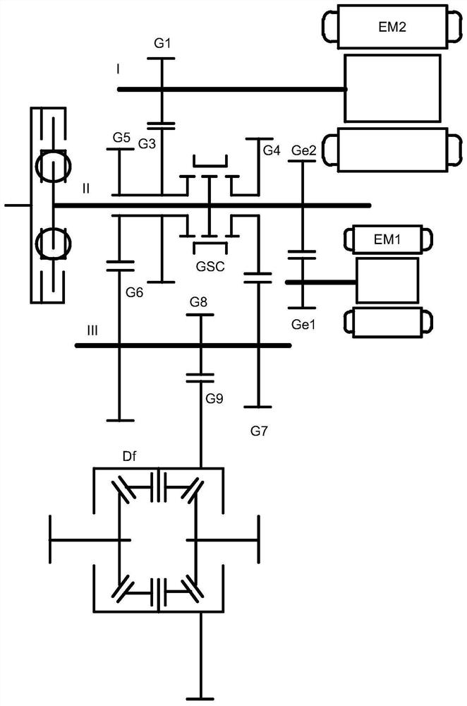 Multi-mode hybrid power transmission device and vehicle comprising same