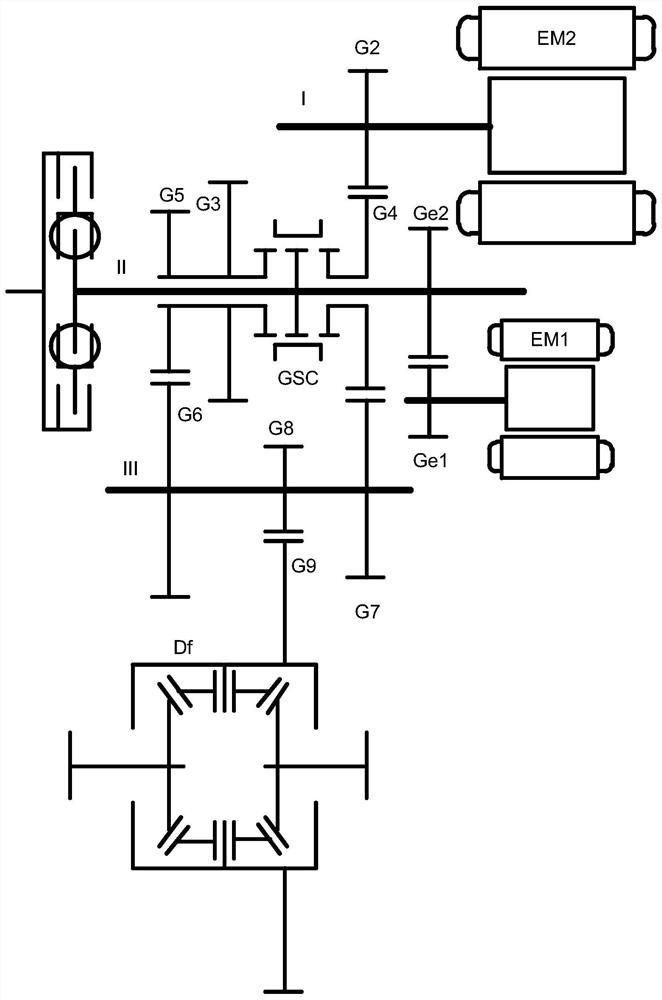 Multi-mode hybrid power transmission device and vehicle comprising same