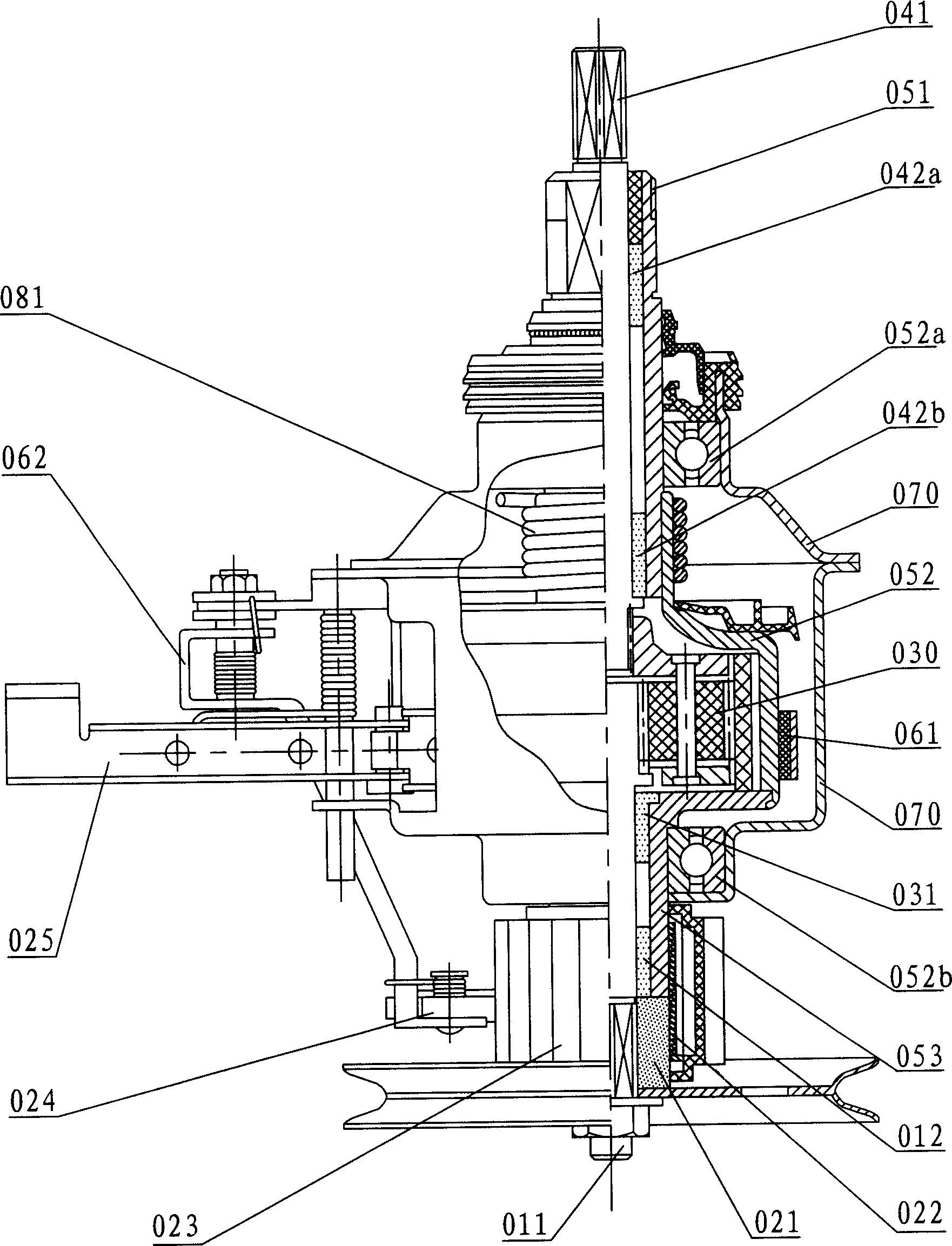 Decelerative clutch for fully-automatic washing machine