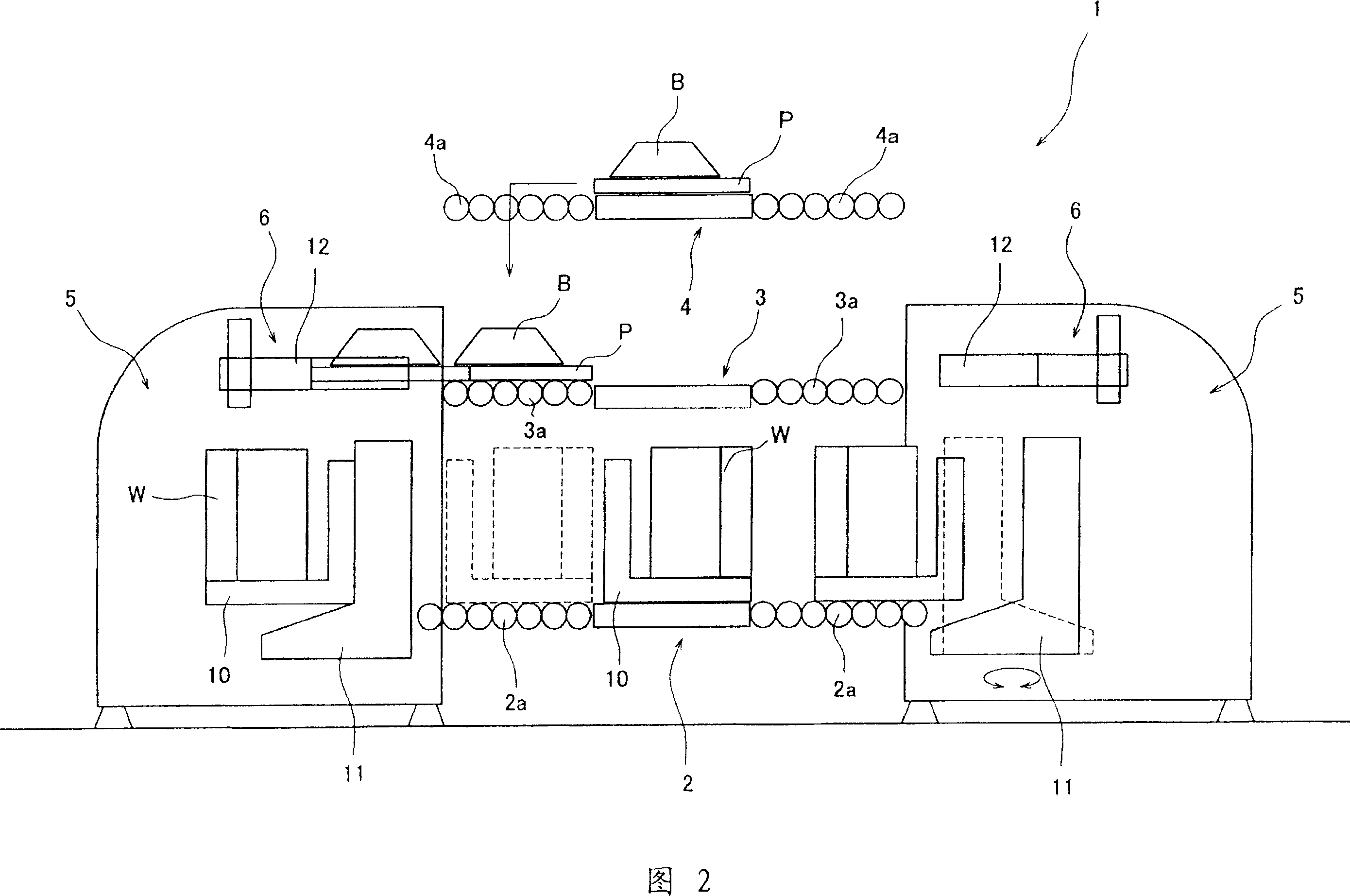 Work assembling device and assembling method