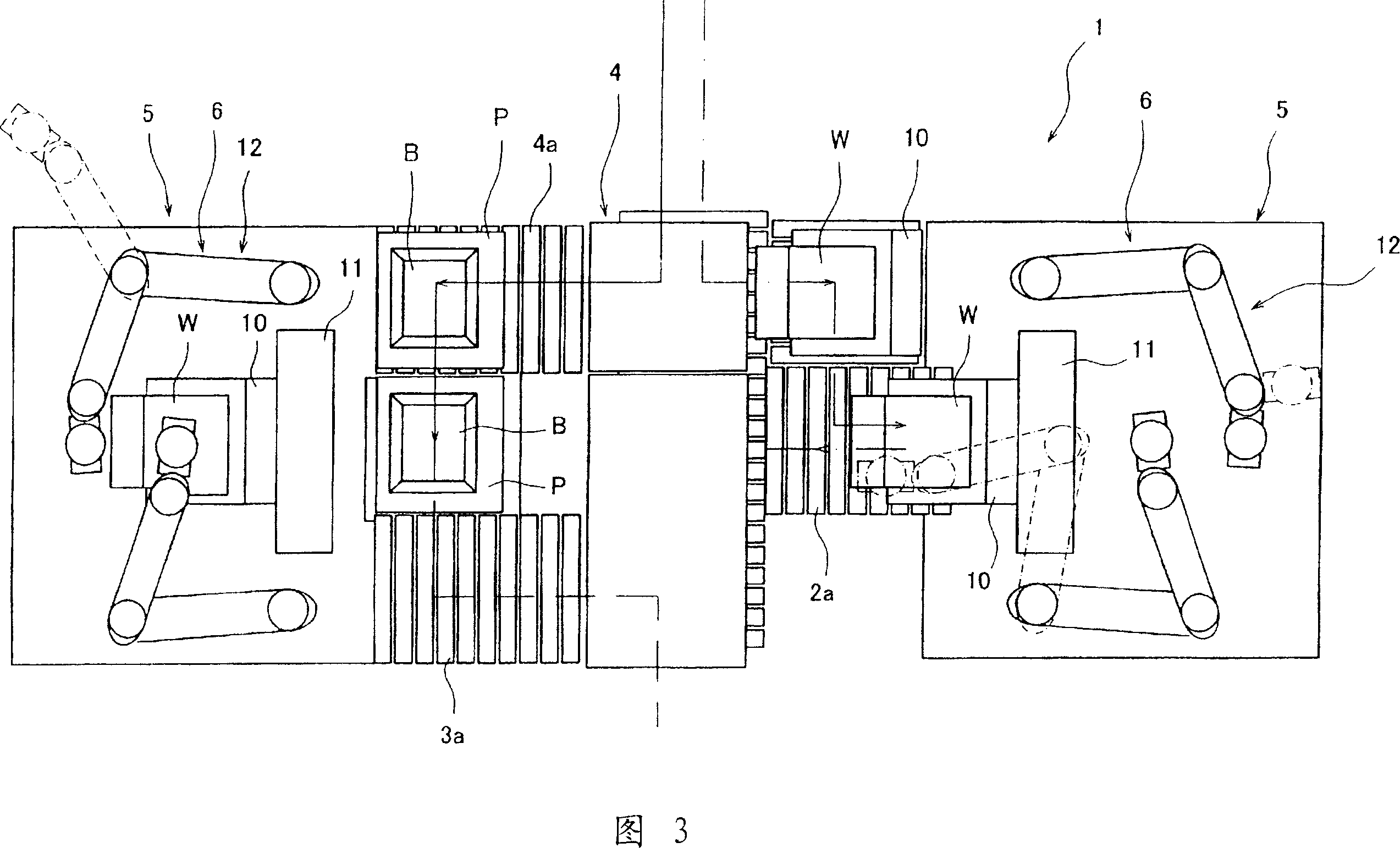 Work assembling device and assembling method