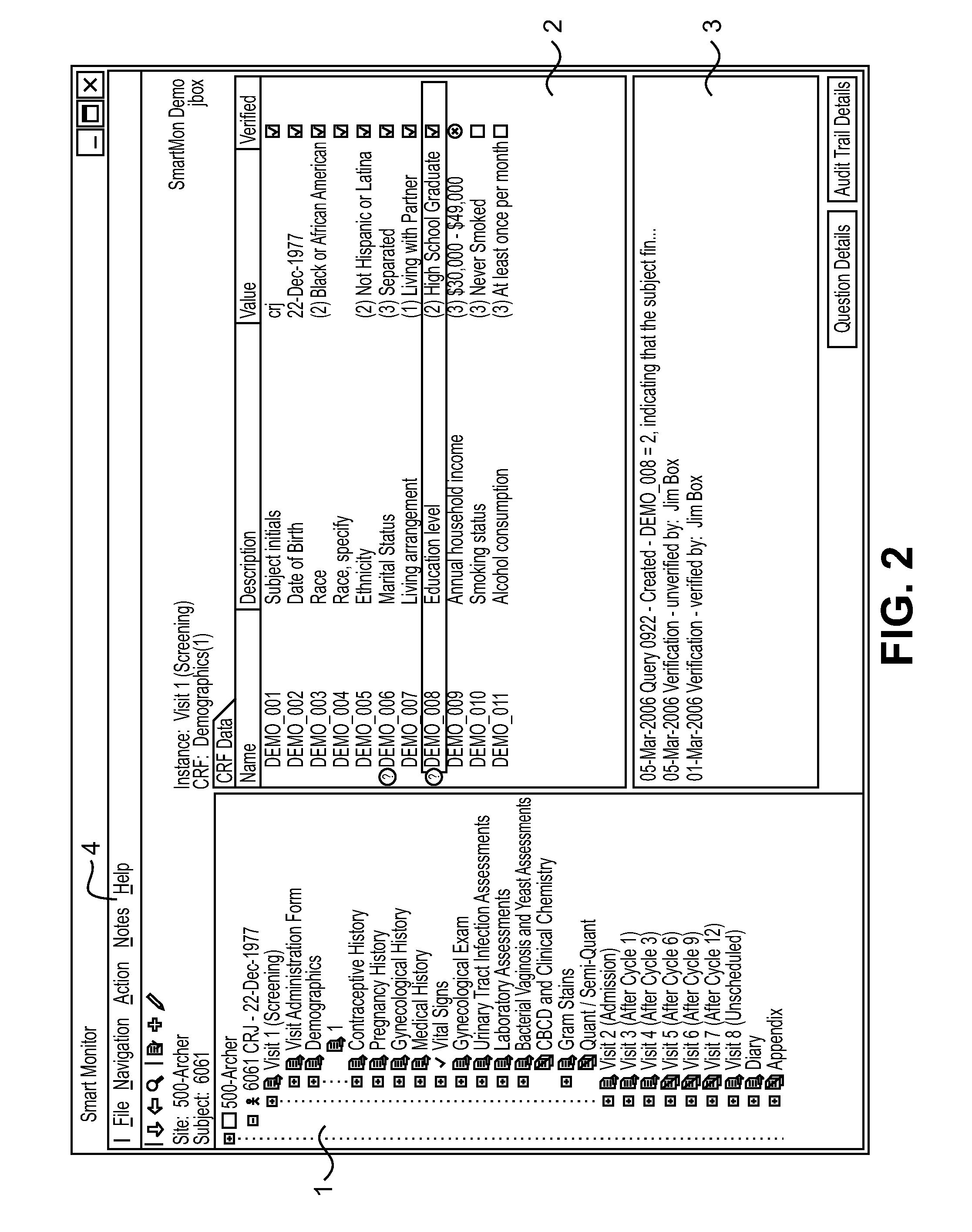 Method and system for verification of source data in pharmaceutical studies and other applications