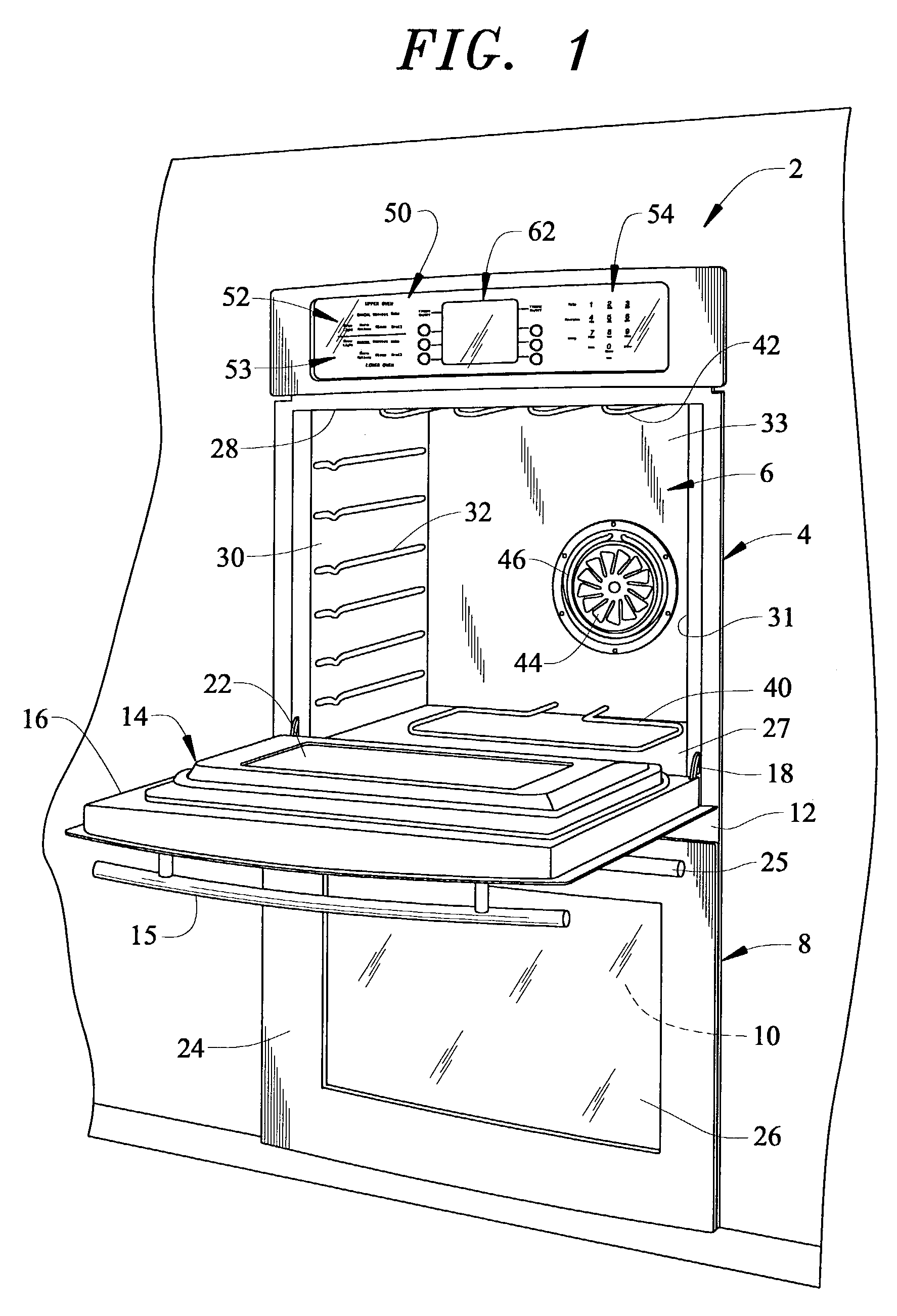 Alpha-numeric data entry and display for electronic oven control system