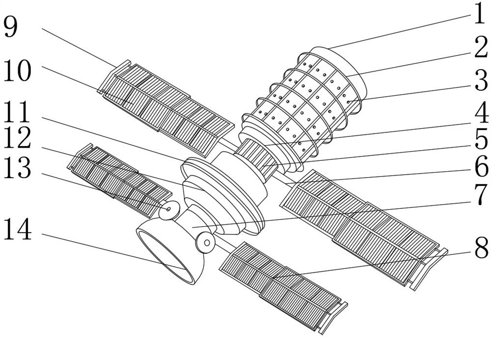 Star-link receiving device convenient to adjust