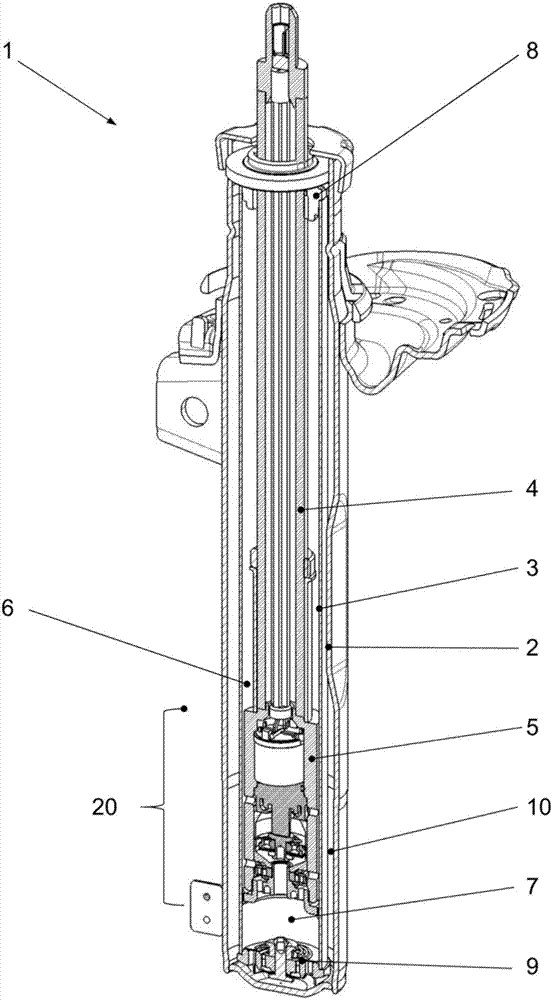 Valve piston arrangement for a vibration damper