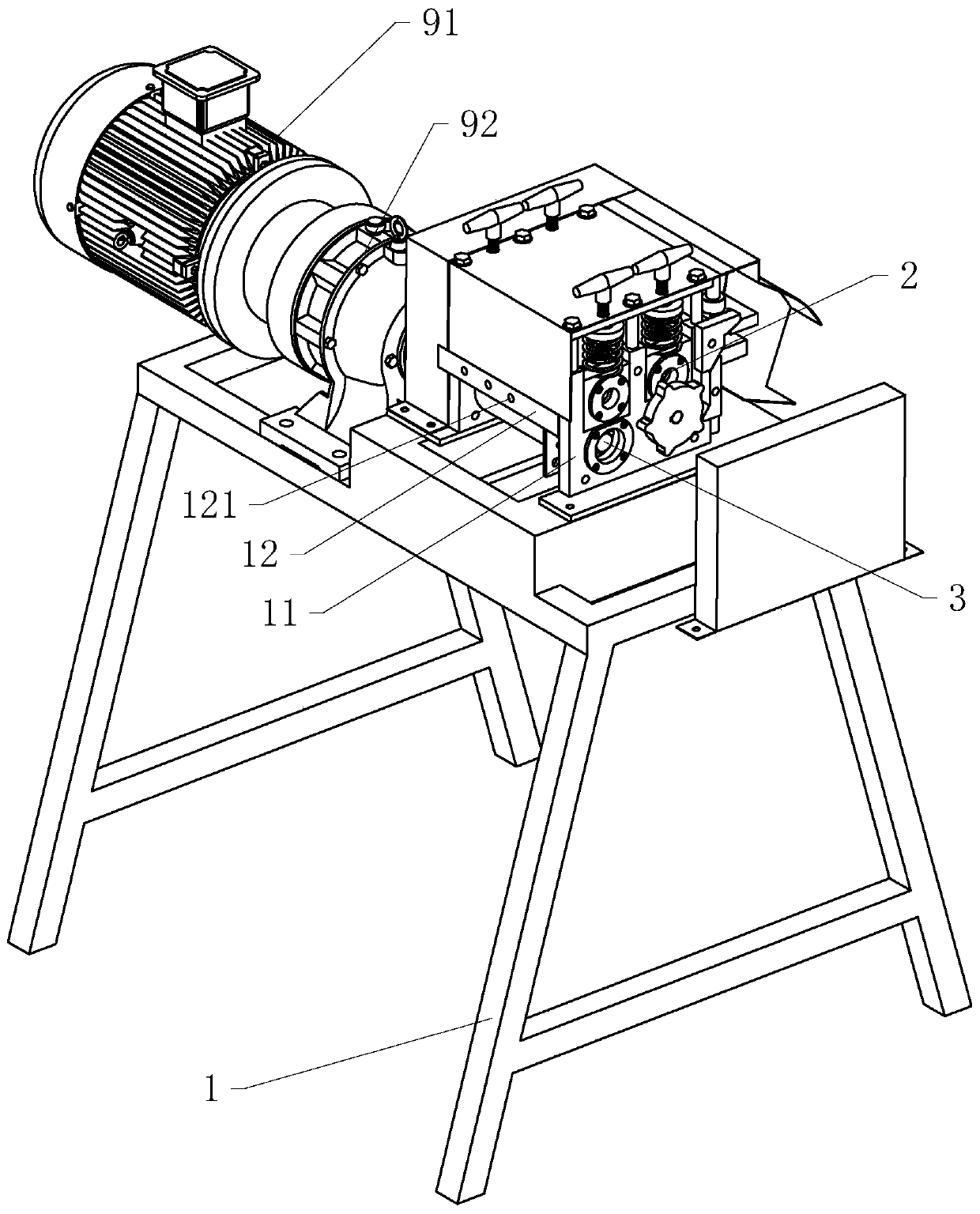 Wire stripping and cutting machine