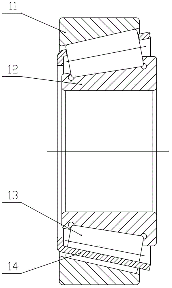 Solid cage and reinforced solid tapered roller bearing