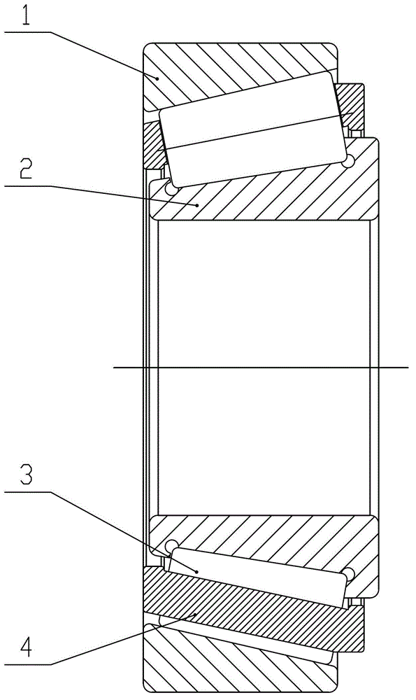 Solid cage and reinforced solid tapered roller bearing