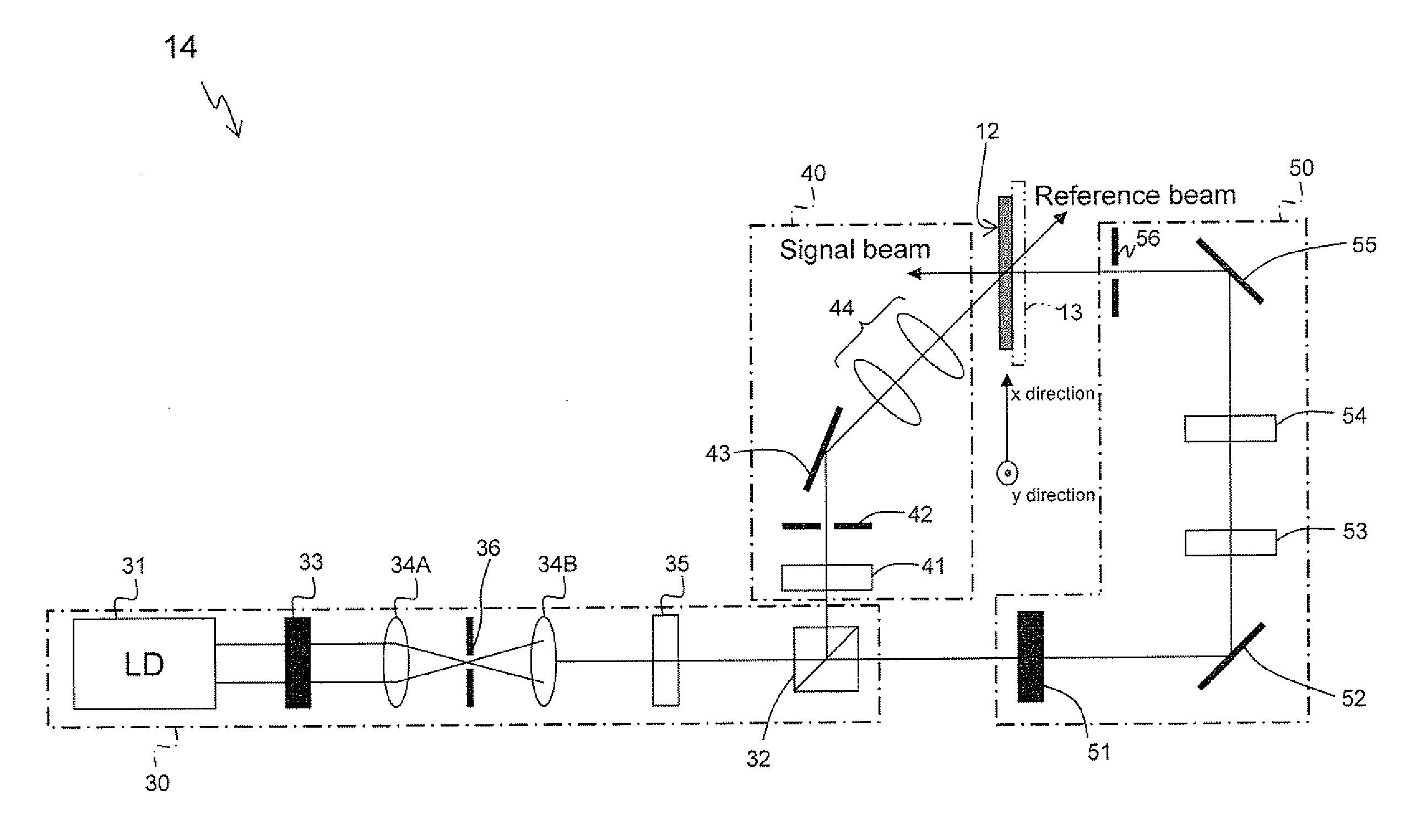 Apparatus and method for evaluating hologram image recording medium