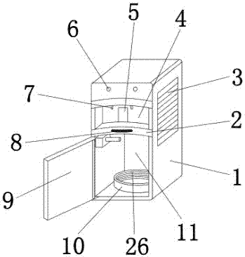 External cold drink device for water dispenser