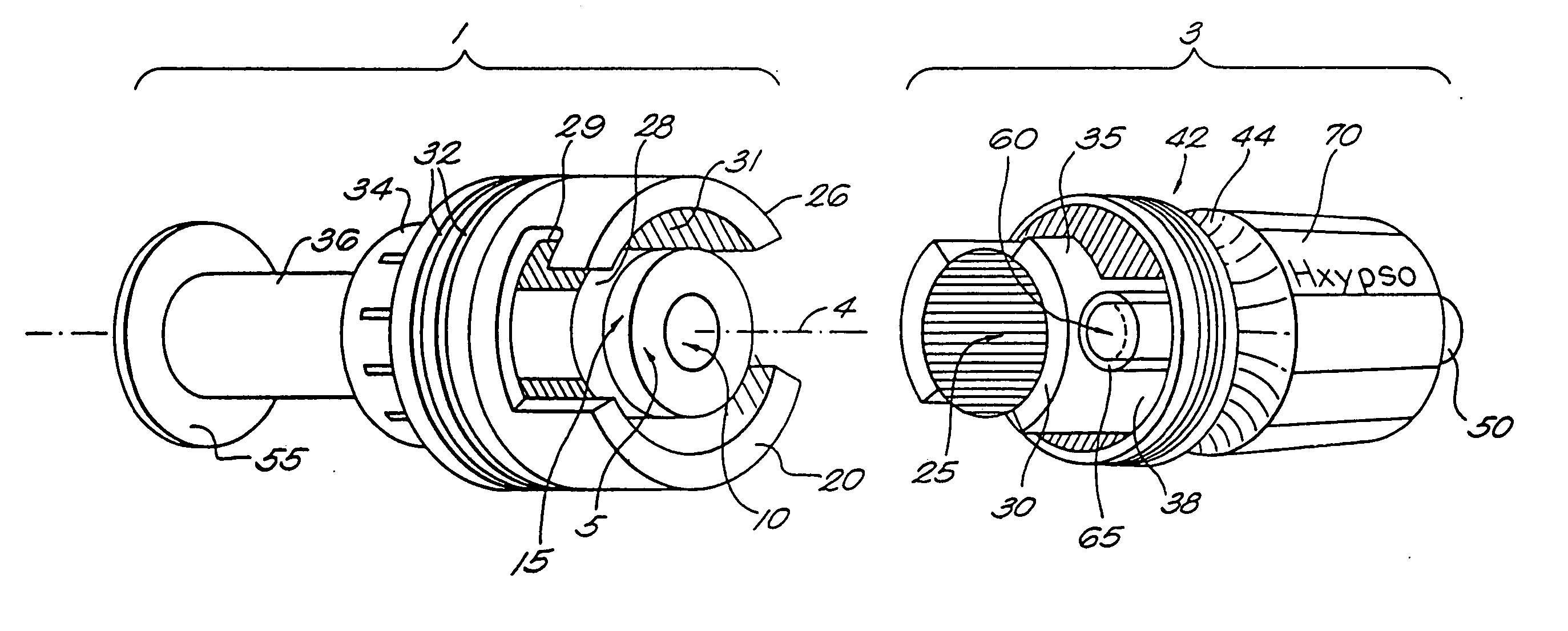 Fastening mechanism for medical connectors