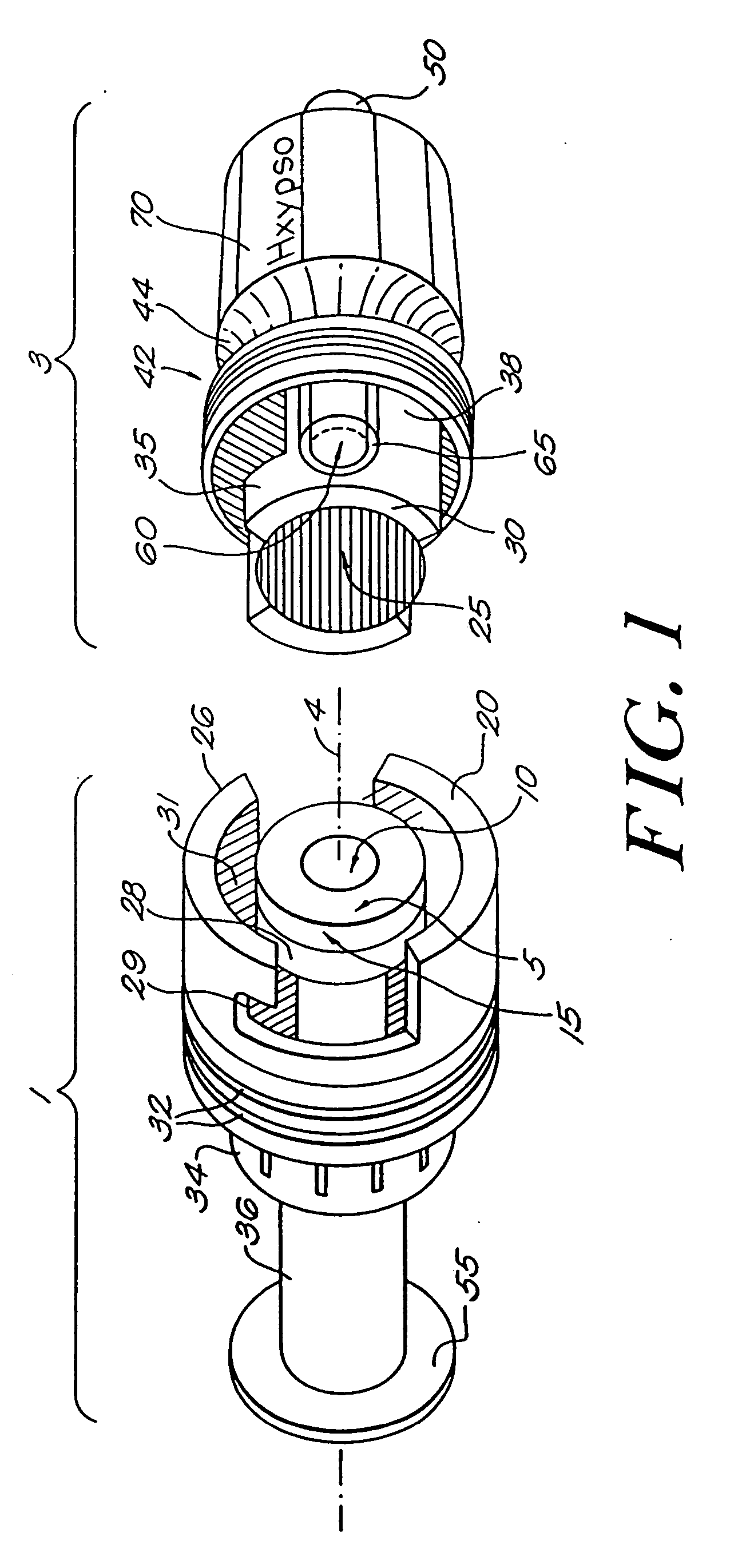 Fastening mechanism for medical connectors