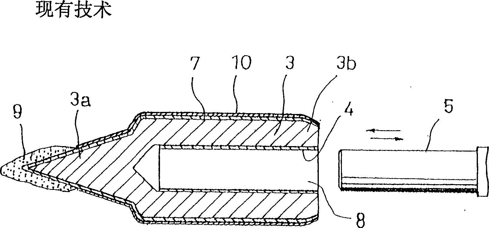 Electric soldering iron tip and electric soldering iron