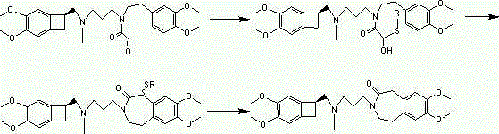 Set of intermediate compounds used for synthesis of Ivabradine, and applications thereof