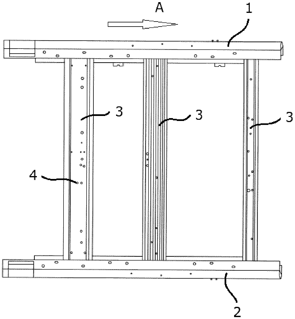 Vehicle front floor structure, aluminum alloy extrusion molding part and vehicle