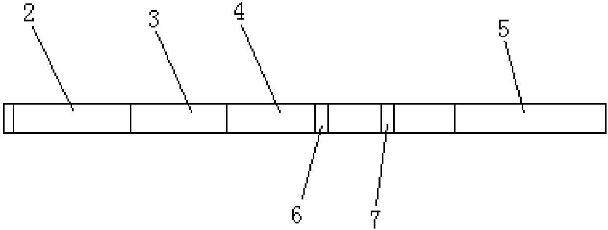 Quick quantitative determination card for canine parvovirus antibody and use method thereof