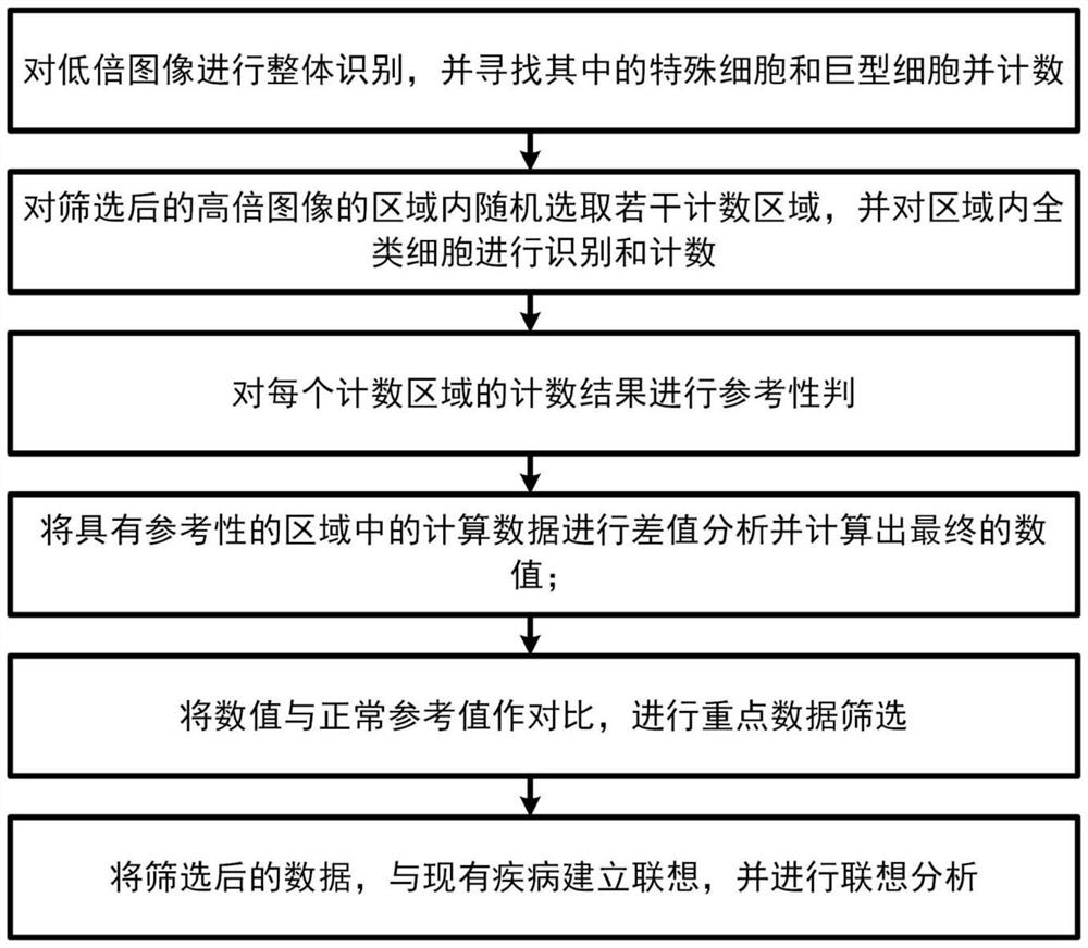 Counting and analyzing method of automatic bone marrow cell morphology detection system