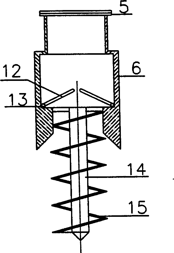 Construction for making piles and tools