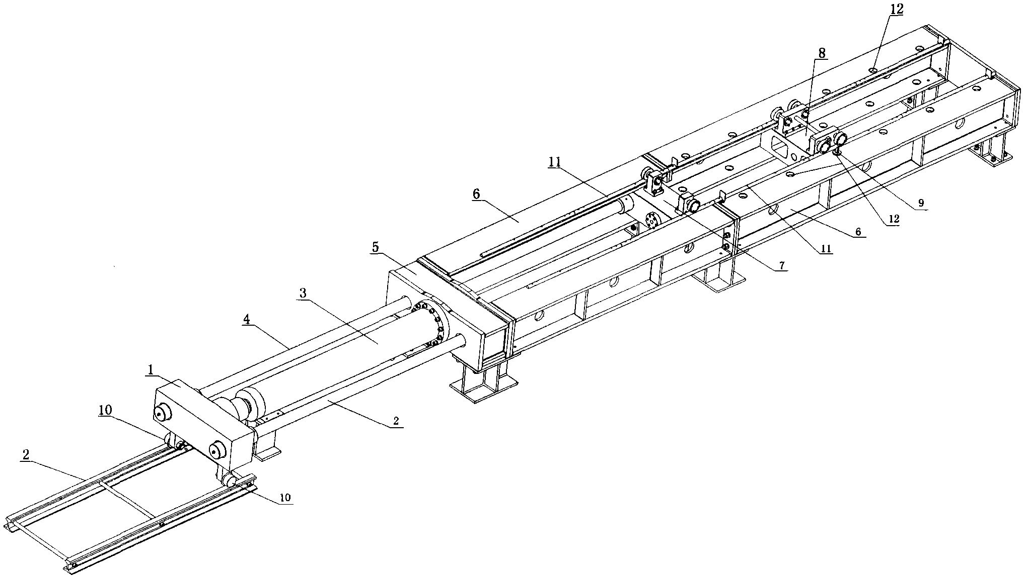 Overall drawing test device for mining anchor rod