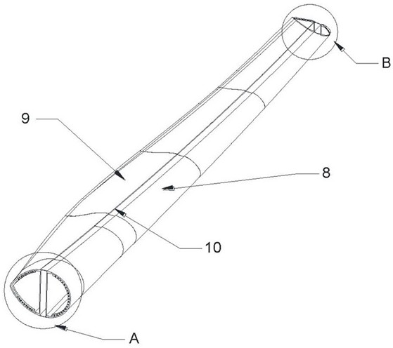 Modular wind power blade and assembling method thereof