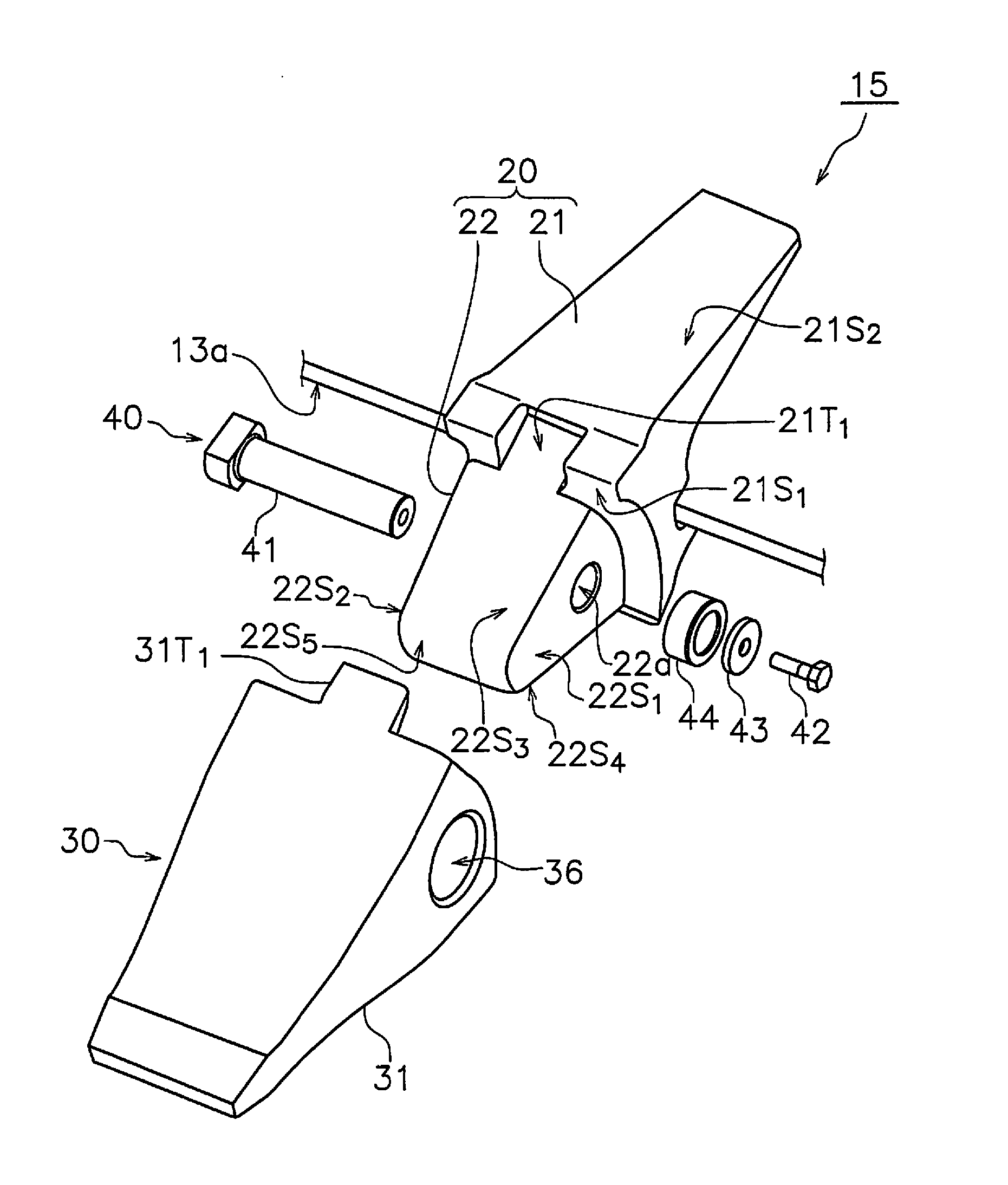 Digging tooth mounting assembly and digging tooth