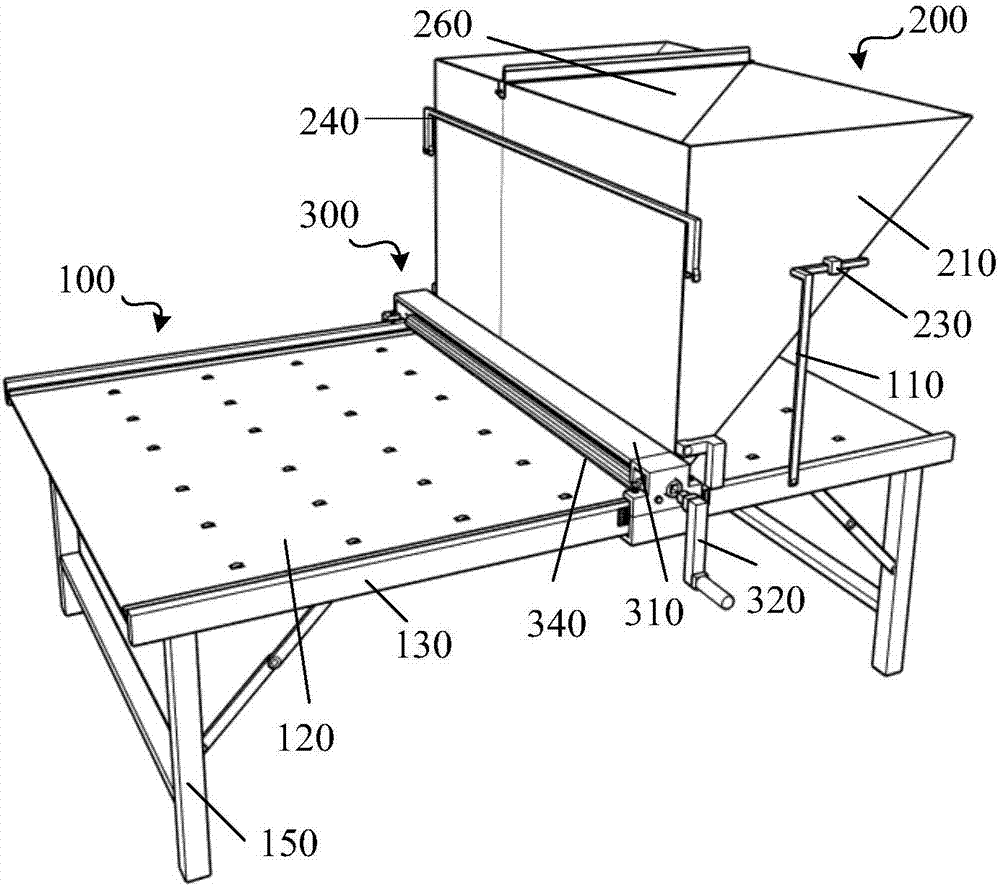 Application method of portable tile mechanical plastering device