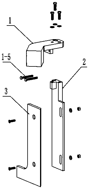 Side scraper structure convenient to mount and adjust