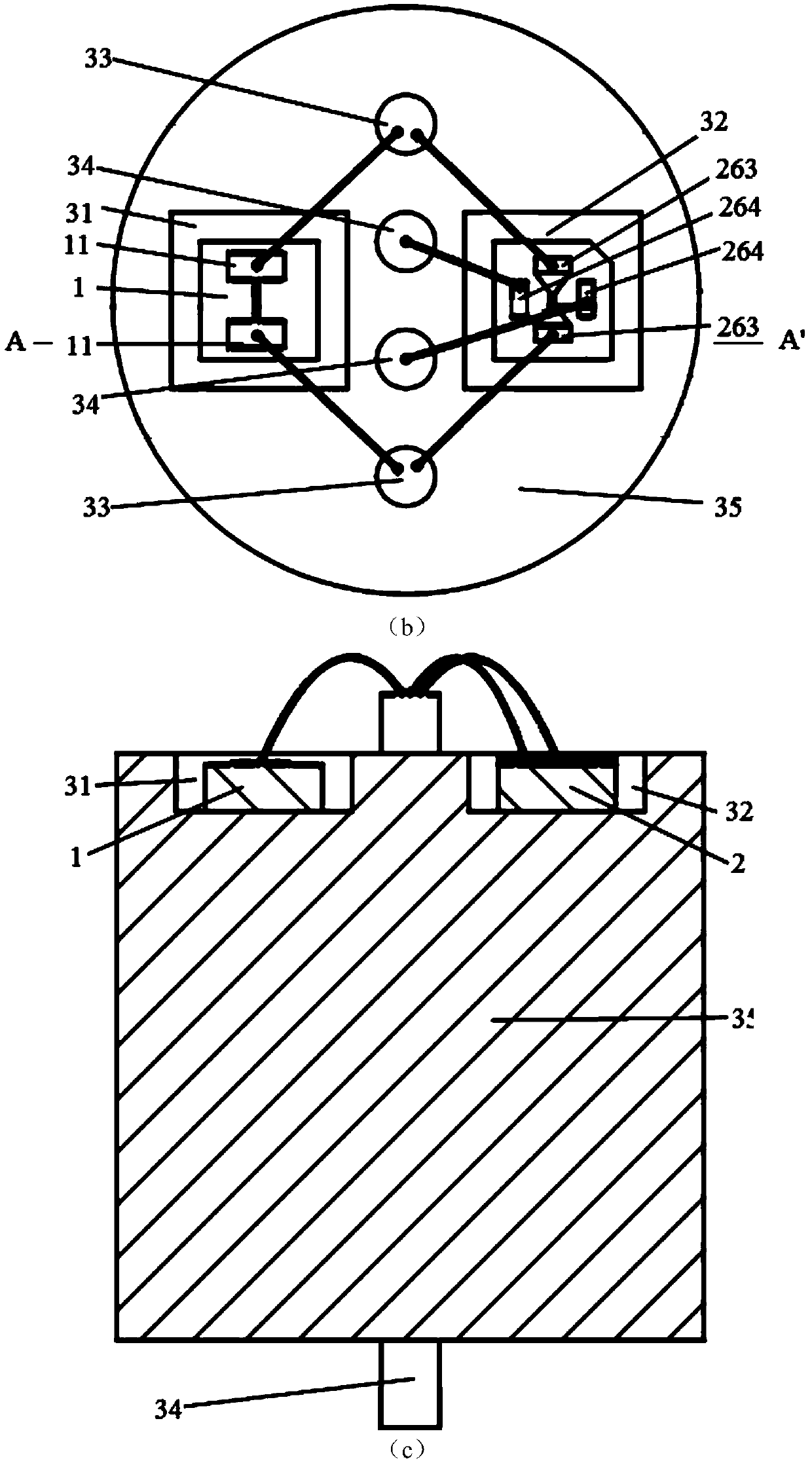 Electric initiating explosive device component with high safety and low energy consumption