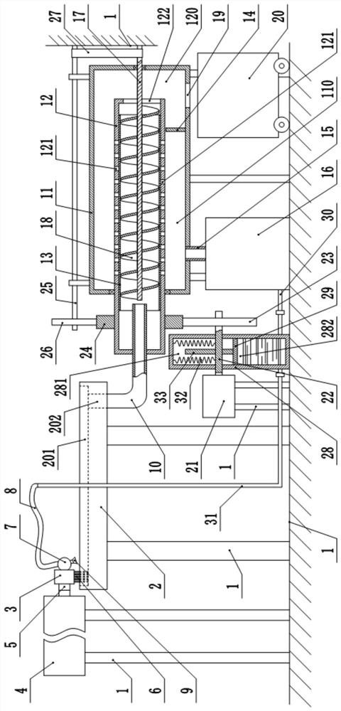 Machine tool chip removal and cleaning device for numerical control machine tool