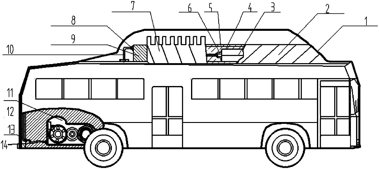 Fuel storage and conveying device of new energy vehicle