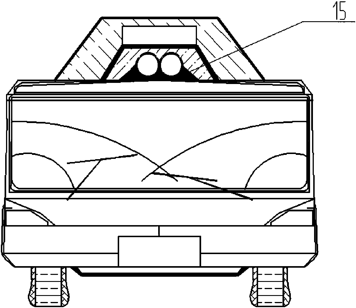 Fuel storage and conveying device of new energy vehicle