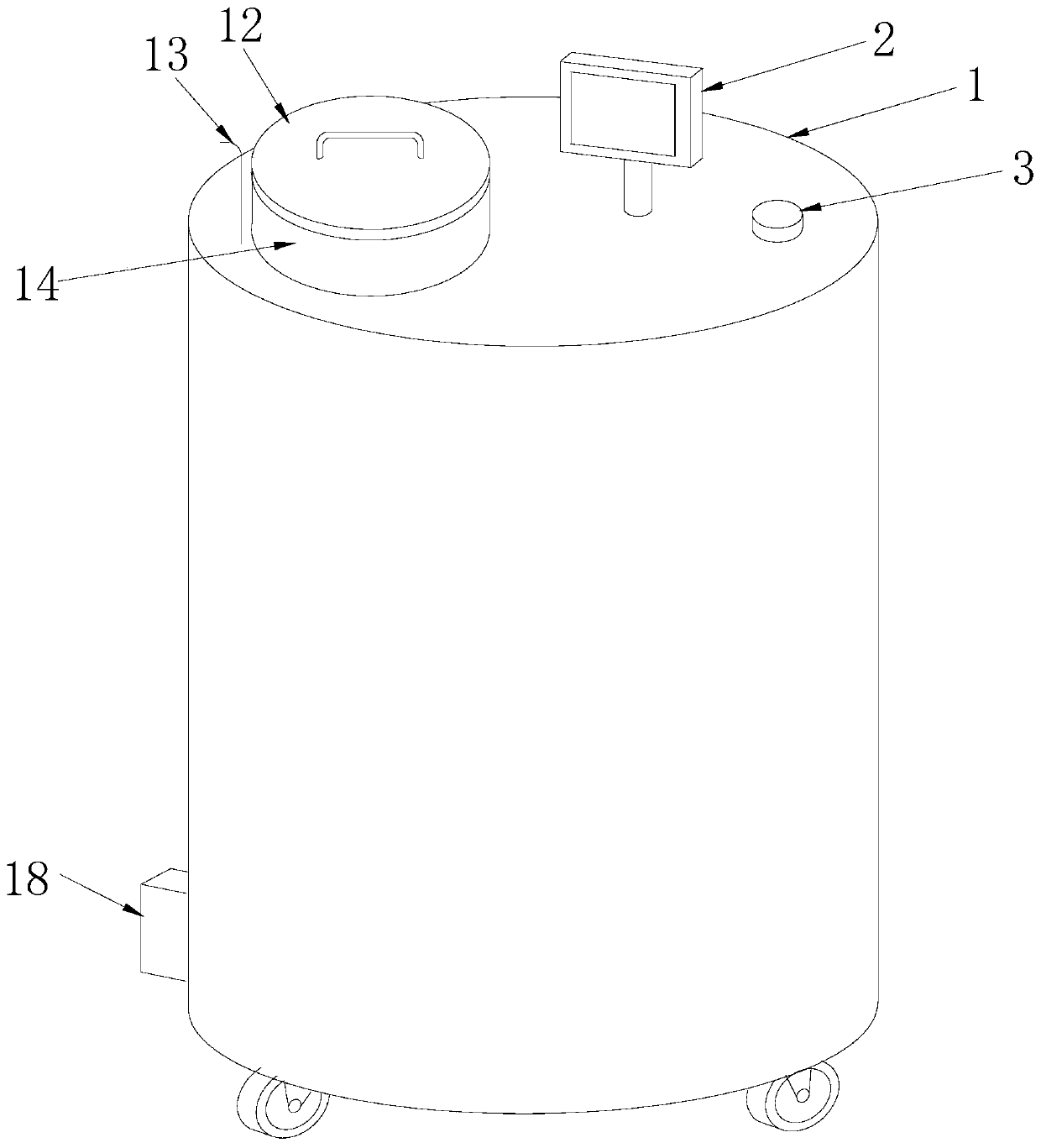 Efficient air-cooling gas-phase liquid nitrogen biological storage apparatus, use method and applications thereof