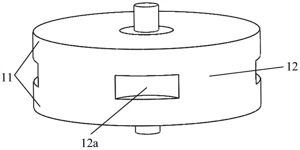 Stator hybrid excitation flywheel energy storage motor