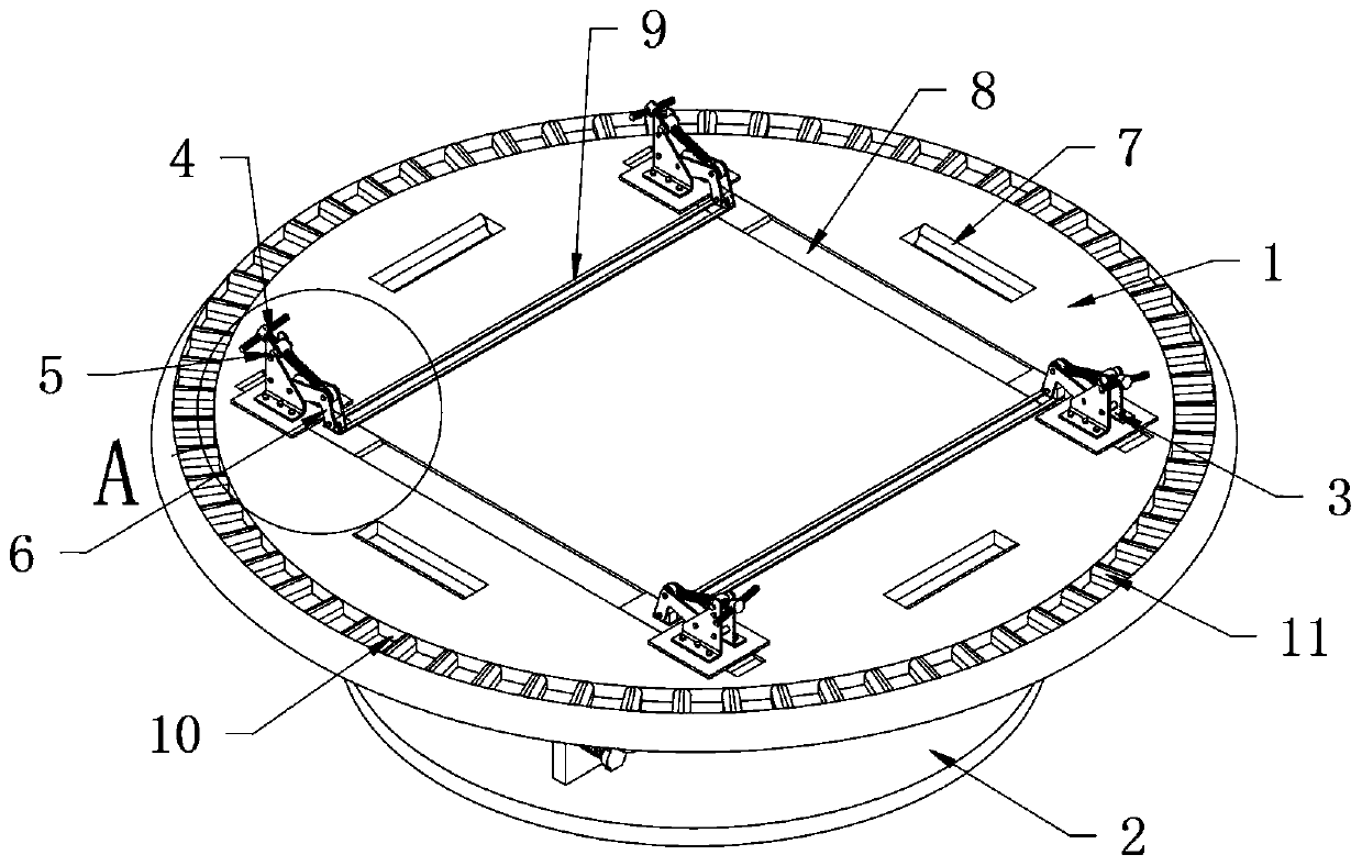 Fixing rack structure with construction drawing fixing function for civil engineering