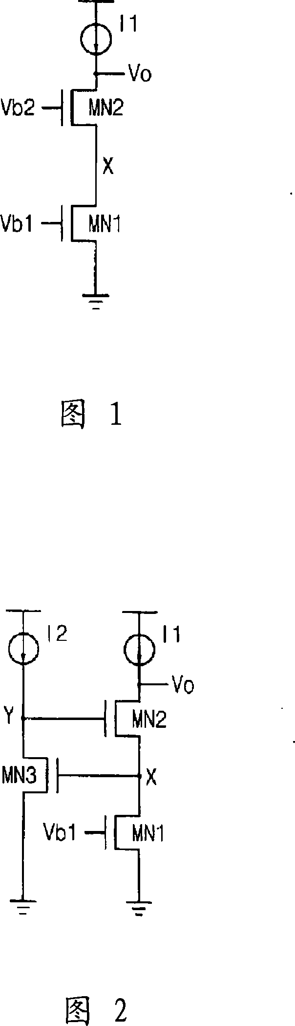 Regulated cascode circuits and cmos analog circuits include the same