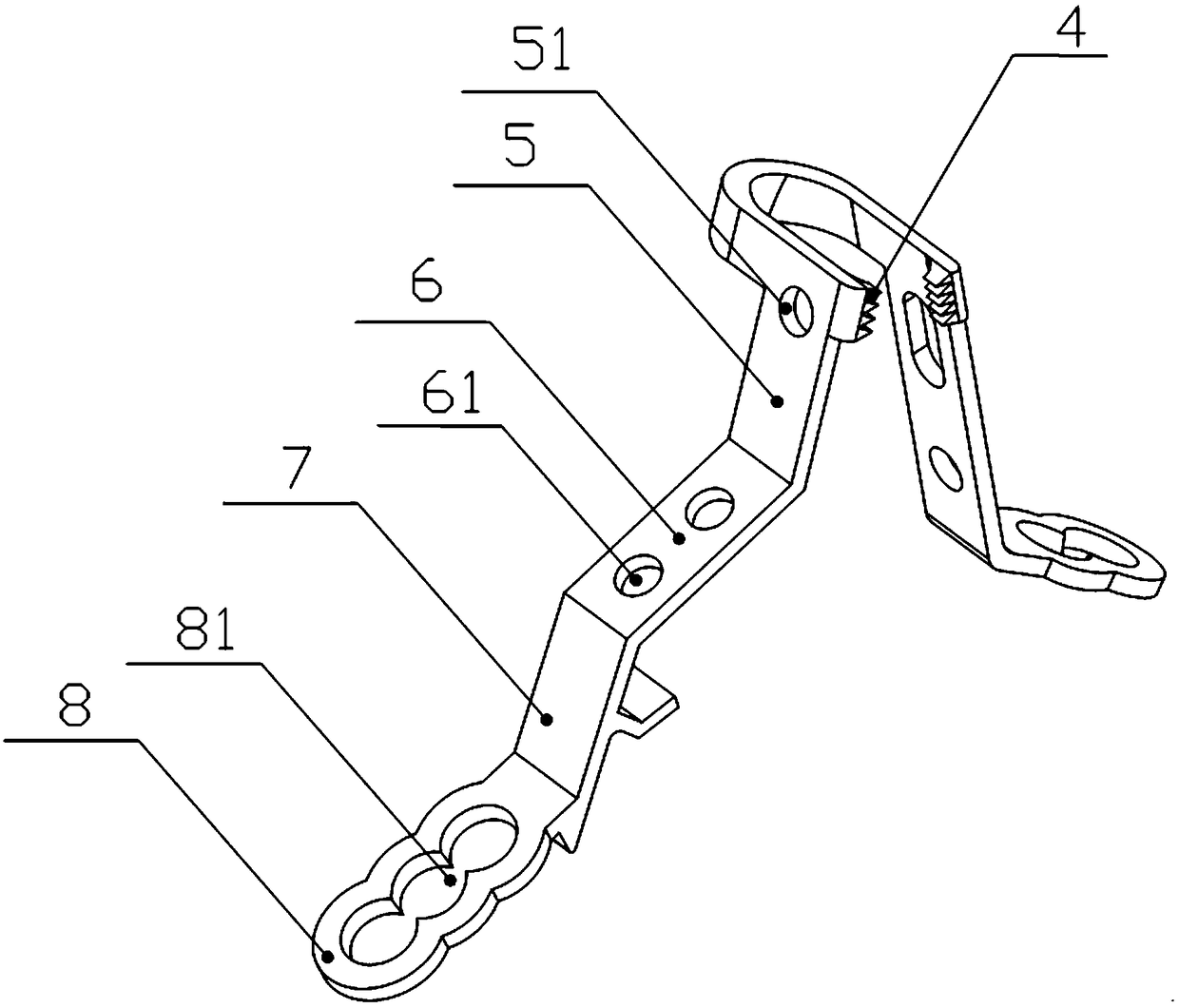 Posterior cervical plate