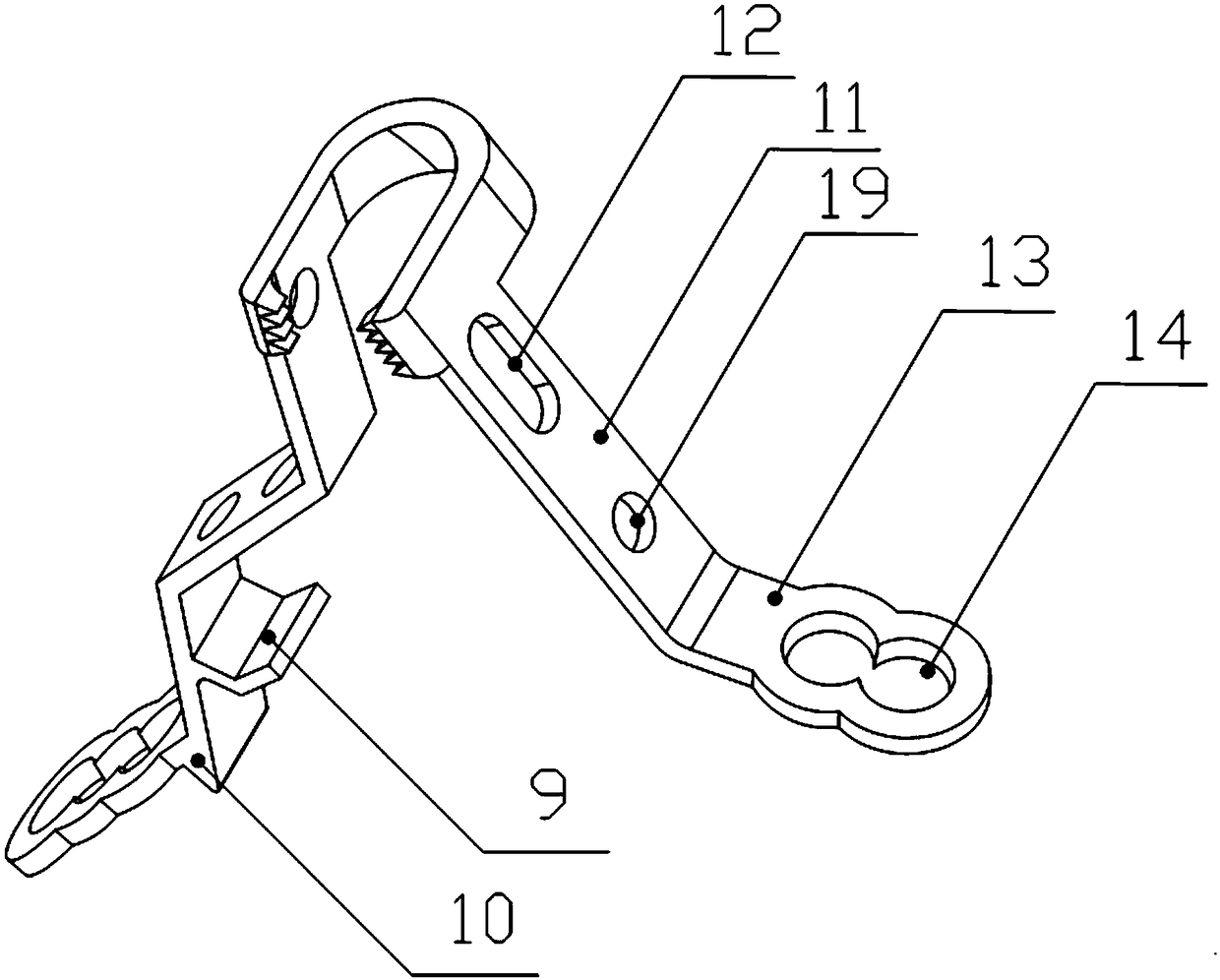 Posterior cervical plate