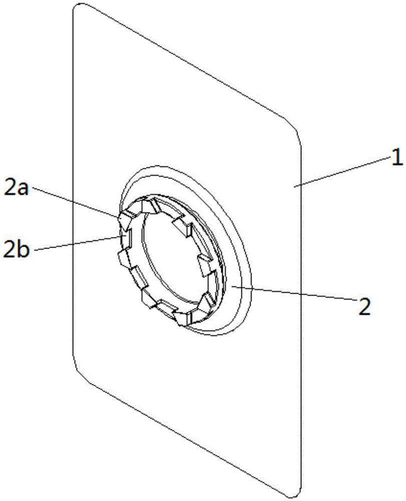 Electrostatic sticker hook base assembly structure and hanging type tray structure