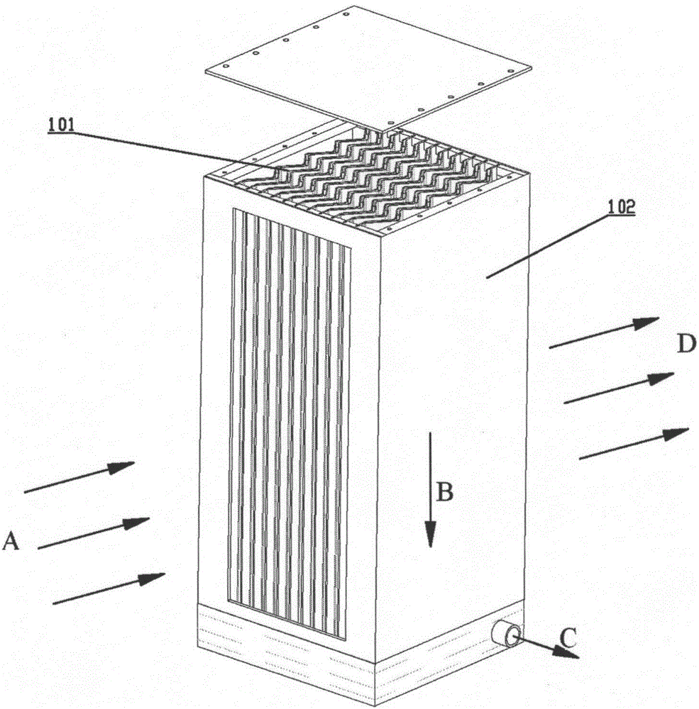 Steam-water separation corrugated plate and separation device