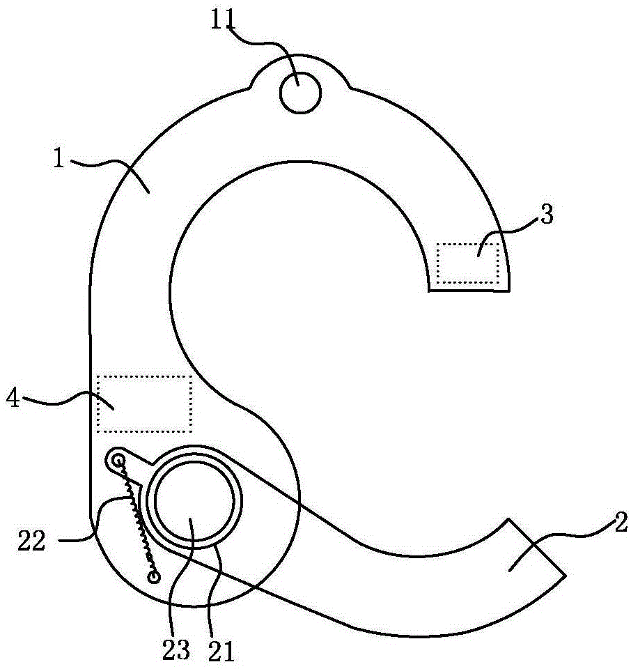 Intelligent rescuing high-altitude pothook device