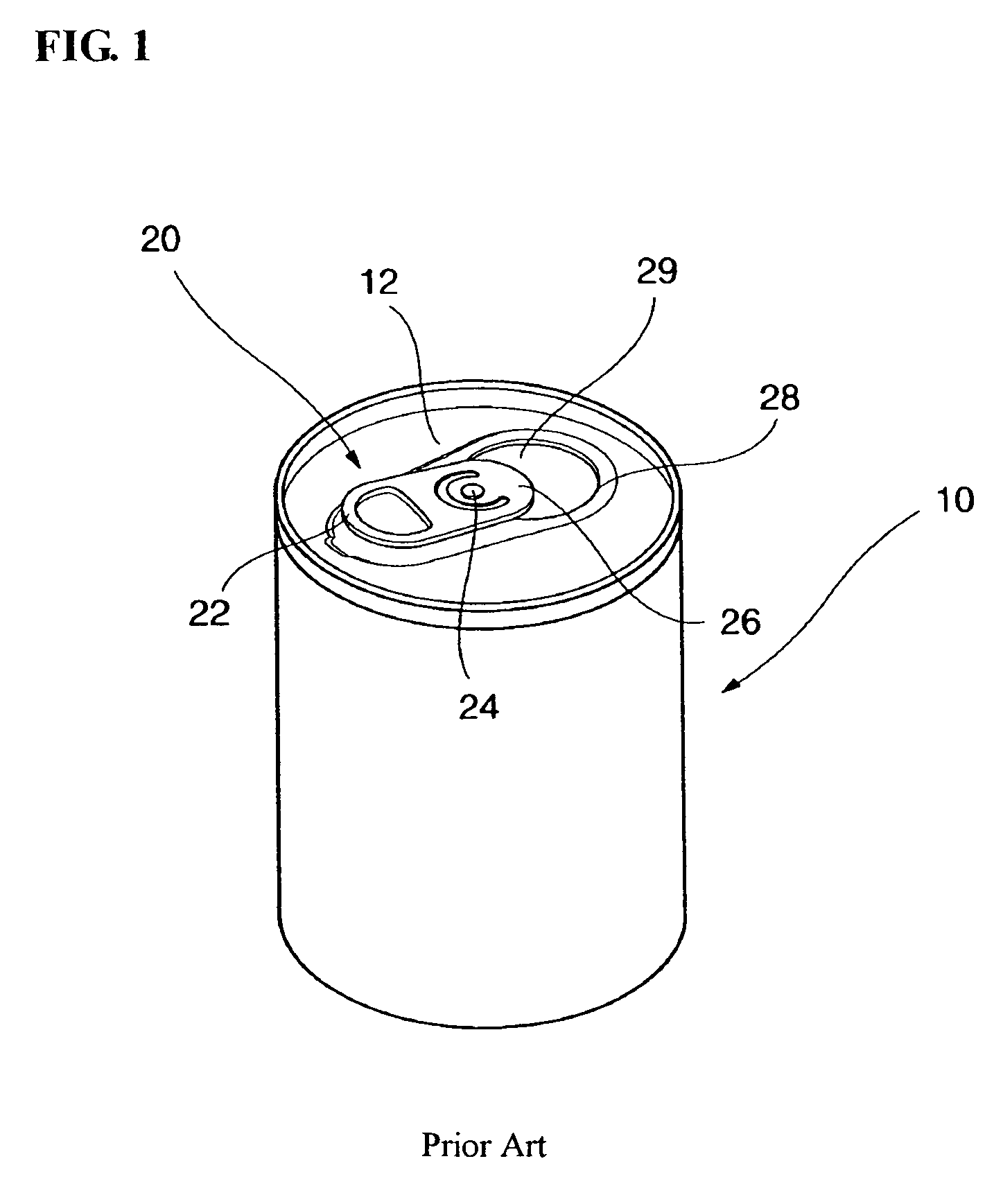 Opening device for can