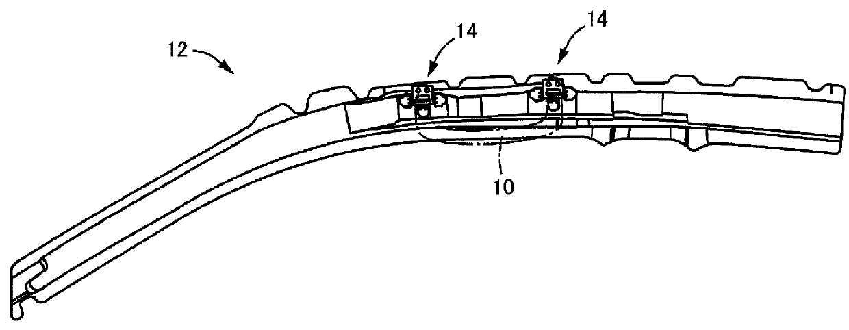 Assist grip attachment structure