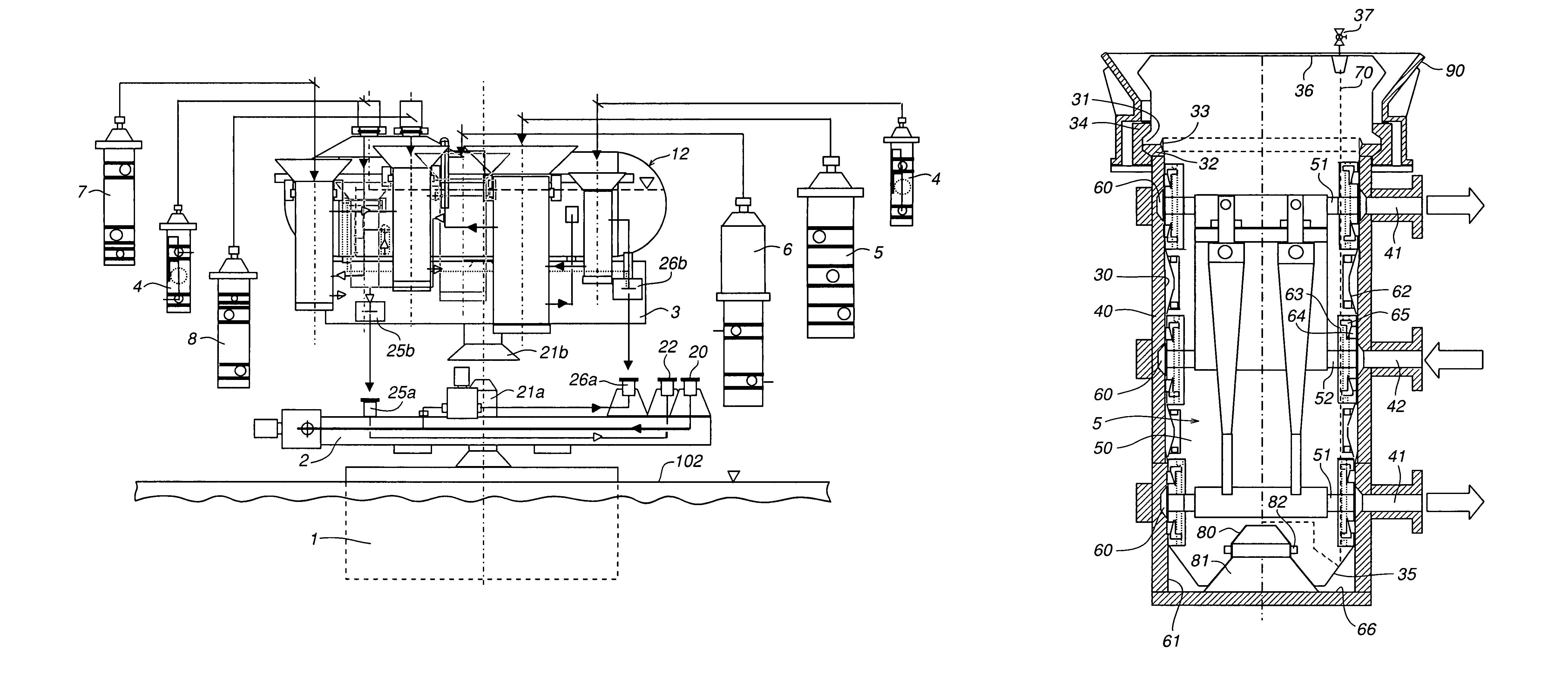 Subsea system for processing fluid